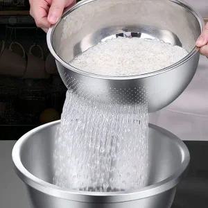 [NS홈쇼핑][살림의기술] 304올스텐 다용도 쌀 과일 타공세척볼[34607670]