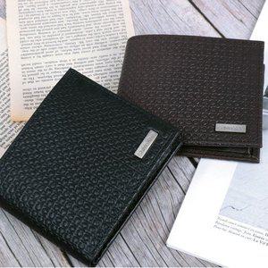 [박스포장] 캘빈클라인 엠보 로고 가죽 반지갑