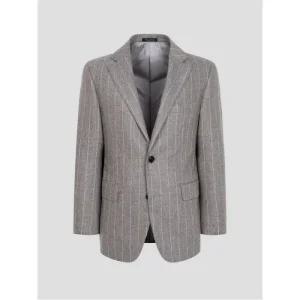 [Prestige] 울 스트라이프 레귤러핏 수트 재킷 - 베이지 (GA4801P06A)