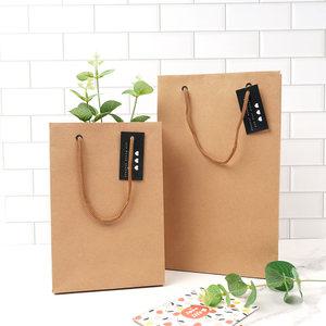포포팬시 두꺼운 크라프트 쇼핑백 무지 종이백 모음 친환경 튼튼한 종이봉투 답례품 기념일 선물