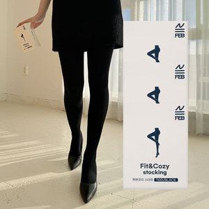 라이크라 스타킹 3매세트 110d 여성 압박 보정 검정 핏앤코지 겨울 팬티스타킹