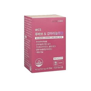 뉴트리코어 WCS 루바브 DK 감마리놀렌산 720mg x 60캡슐 x 1박스 SJ