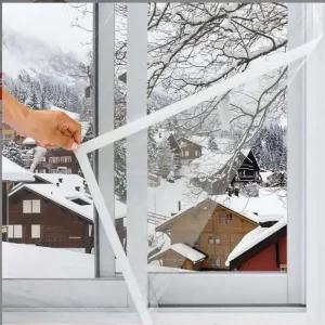 마춤제작  창문 벨크로 방풍비닐 1cm 제작단위 문풍지 뽁뽁이 창문단열 비닐