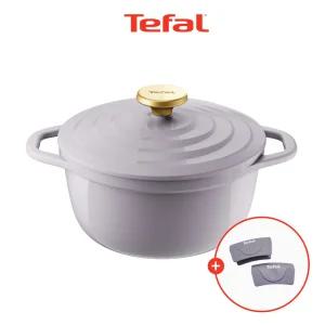 테팔 인덕션 세라믹 에어 주물냄비 프렌치라벤더 20cm