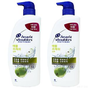 헤드앤숄더 애플 프레쉬 샴푸 850ml 2개