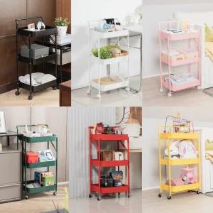 부하우스 3단 접이식 트롤리 1세트