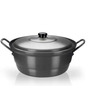 국솥 경질 냄비 찜솥 찜냄비 튀김 곰솥 뚜껑있음 45cm/대용량/양은/업소용/경량/양수/솥/대형/식당용