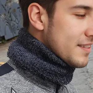 국내제작 루매스 수면사 방한용 숏 넥워머-동계용 남여공용 아웃도어 골프 자전거 스포츠 극세사 기모 넥게이터 목토시