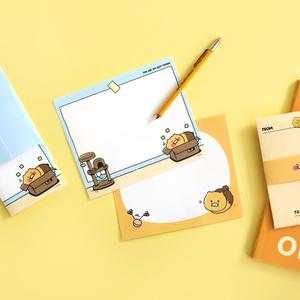 카카오 프렌즈 춘식이 미니 편지지 옐로우 마음전하기