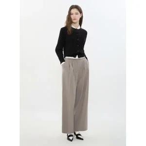 [롯데백화점]시스티나 롱 핀턱 와이드 팬츠 -AWWSLN41130