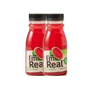 아임리얼 아임리얼 수박 190ml 2개 탕비실음료 카페음료 손님접대 착즙 생과일주스
