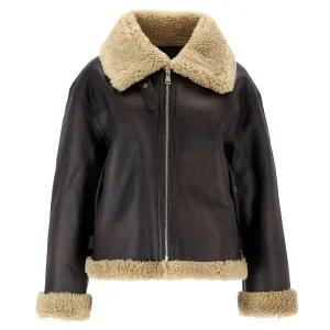 [롯데백화점]abfz 럭셔리 레더 무스탕 재킷 APY4FFM2K