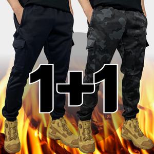 원 플러스 원 겨울 기모 조거 작업복 바지 WF 등산바지 빅사이즈 스판 등산복 남성 남자 빅사이즈 노가다 용접 민방위