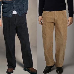 웰스프링 세미와이드 코듀로이팬츠 본딩기모 골덴바지				