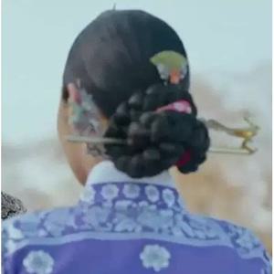 여성 사극 가발 드라마 황후 한복가채 한복머리 쪽머리 중전 왕비