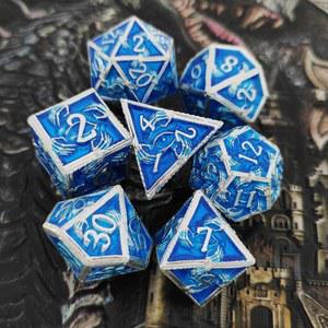 20면체 주사위 TRPG 마법 세트 다각형 게임 실버