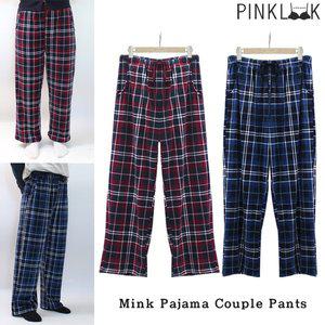[핑크룩]커플 밍크바지 꿀잠잠옷 수면바지 밍크 파자마 2P