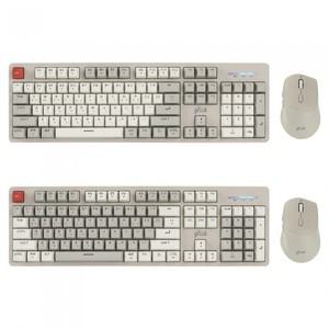 지클릭커 레트로 M 레드 SPRK 104 RGB 무선 키보드 무소음 마우스 세트 (RB1)