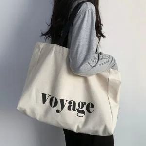 고품질 보야지 에코백 대용량 숄더백 캔버스 기저귀 가방 (WFA1AAE)