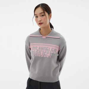 [made by LAP] LAP레터링 카라 풀오버 AP4KHA64