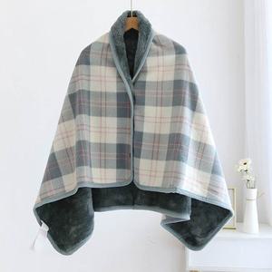 겨울 극세사 체크 무릎담요 어깨 똑딱이단추 차량용 선물용 블랭킷담요