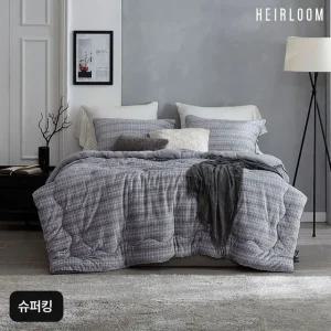 (슈퍼킹)에어룸 수면온감 보온기능성 극세사 침구세트(이불+패드+베개커버X2)