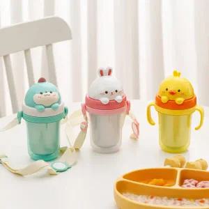 아트박스/에디슨 NEW 에디슨 프렌즈 흘림방지 이중 스텐 빨대컵2