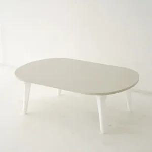 6단으로 다리가 늘어나는 타원 접이식테이블 900x600 거실테이블 밥상 좌식테이블