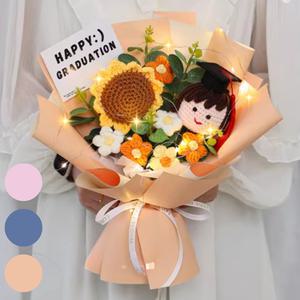 졸업식 입학식 인형 니트 꽃다발 학사모 해바라기 뜨개꽃 유치원 어린이집 재롱잔치 음악회