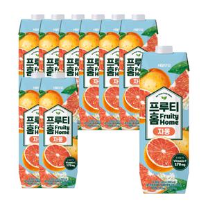 서울우유 프루티홈 자몽맛 1L 9개