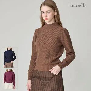 [NS홈쇼핑][로코엘라] 플로 메리노울 브렌드 여성 모크넥 니트[34912620]