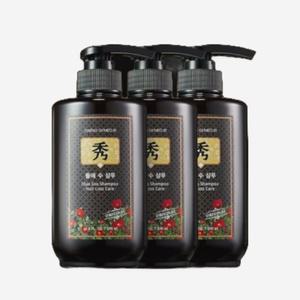 댕기머리중건성 모발용 들애수 샴푸 500ml 3개