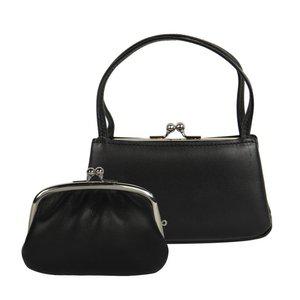 마츠노야 오야꼬 가마구치 소가죽 똑딱이 동전지갑