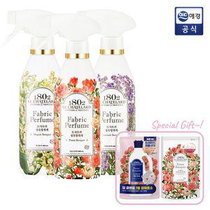 르샤트라 섬유 탈취제 4종 택1 400ml X 3개 + 섬유유연제 GIFT