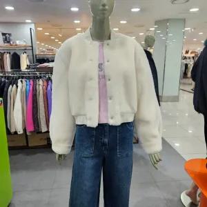 시슬리/애플아울렛/리버시블 인조 무스탕 자켓 SA LEE1411