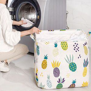 [기타]대형 TSWWJGMQ 패브릭 리빙박스 옷 이불 정리함 빨래 가방