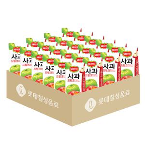 롯데칠성 델몬트 드링크사과 190ml 팩 32개 음료 과일 과즙