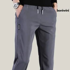 Bnwn 3컬러 남자방한바지 겨울 기모 일자 작업바지 편한 고무줄 밴딩팬츠 빅사이즈