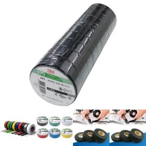 3M 고성능 170 전기테이프 검정색 19mm x 10M 10개입/전기/절연/배선/테이프/테잎/전선/이음/마감/연결