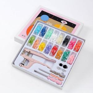 [IXHINEEQ_4B]티단추 160세트 기구포함 똑딱이단추 16컬러