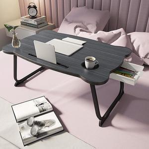 [KGPQT4DE_4B]접이식 좌식책상 D-3(블랙) 베드테이블