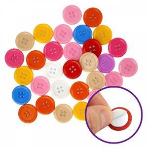 [KGPQSB0G_4B]만들기대장-접착 단추 20파이-10개-색상혼합