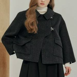 [마쟈] 비죠장식 핸드메이드 울 자켓