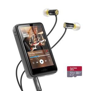 1 오디오 터치스크린 블루투스 고해상도 이브 DSD 256 이어폰을 갖춘 조석 MP3 HIFI 플레이어 R1 HIBY 코부즈 32GB 5 MSEB 네이티브 튜닝 3 U201D