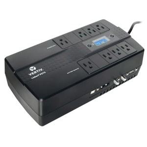 버티브 리버트 PST5 UPS - 850VA /500W 120V 대기 전원, 8개 콘센트, 서지 보호 기능이 있는 배터리 백업, LCD 화면, 에너지 스타 인증, 3년 보증, 무료 종료 소프트웨어(PST5-850MT120)