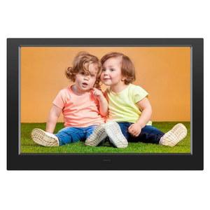 리모컨이 있는 10.1인치 디지털 액자, 전자 액자 대형 디스플레이, SD 카드 및 미니 USB를 통한 순간 공유, 벽걸이형, 1080P HD 해상도, 내장 시계 캘린더