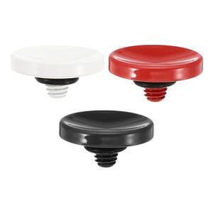 파티킬 카메라 셔터 버튼, 3팩 소프트 릴리스 버튼 순수 구리 오목한 니콘용 후지필름용 라이카 DSLR /SLR 카메라, 레드 블랙 화이트