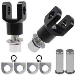 아마볼러 모터사이클 풋 페그 마운트, 소프트테일 FXST 로우 라이더 스포츠 글라이드 다이나 FXR FX(블랙)용 풋레스트 마운팅 클레비스 하드웨어 키트 지원