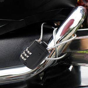 [KGPQVJRZ_4B]3자리 와이어 자물쇠(블랙) 오토바이자물쇠