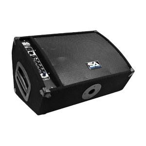 티타늄 혼이 장착된 2방향 10인치 액티브 플로어 /스테이지 모니터로 구동되는 지진 오디오 FL-10MP-PW 프리미엄